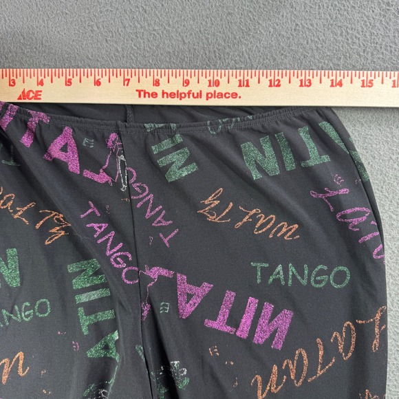 Vintage Dansco Disco Pants Small LA Made USA Tango Latin Dance Flare Halloween - Picture 4 of 12